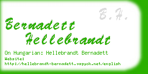 bernadett hellebrandt business card